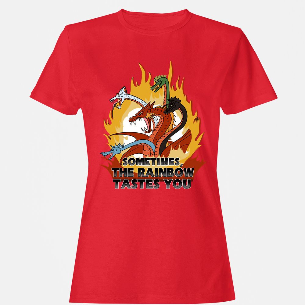 Women's T-Shirt - ELCZQB6N - Red - 13