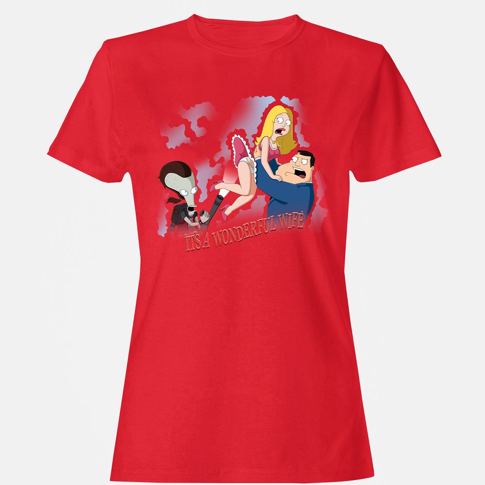 Women's T-Shirt - 6W54NQDN - Red - 13