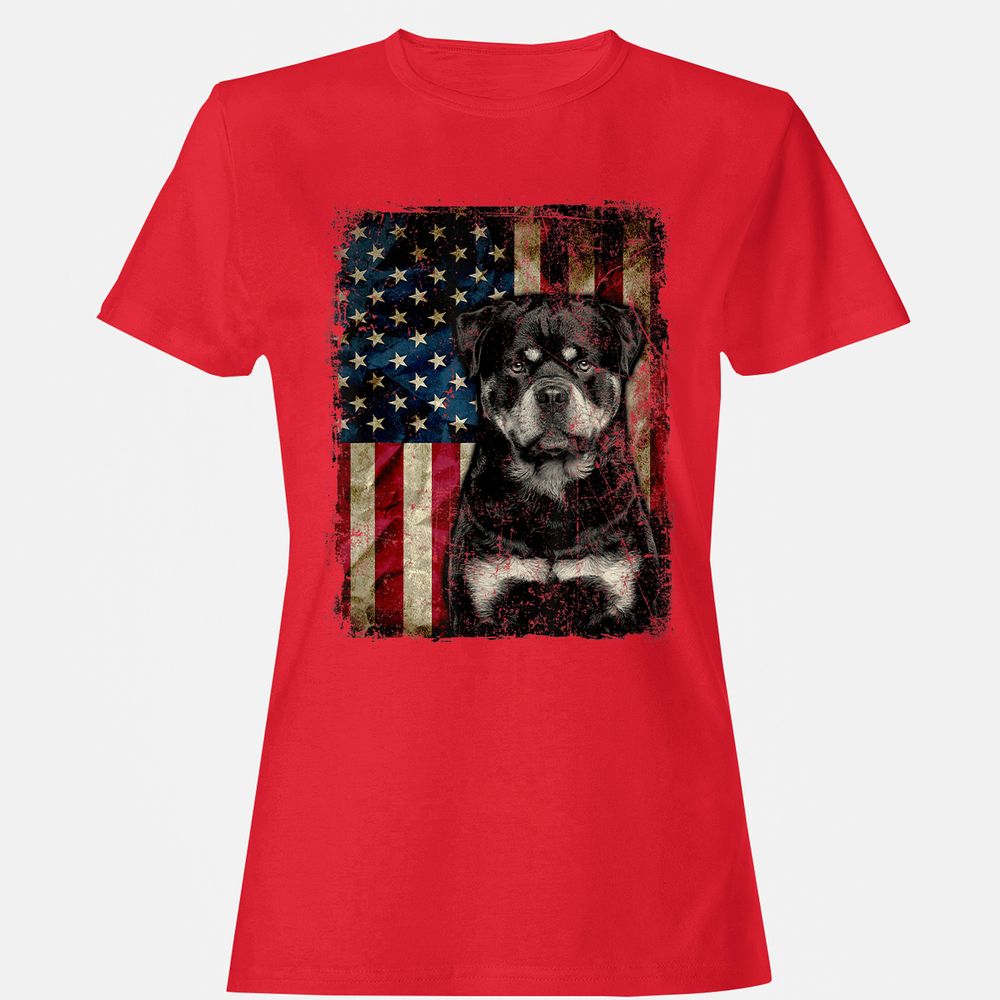 Women's T-Shirt - FRF3S7Y2 - Red - 13