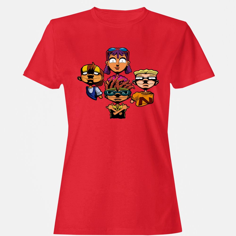 Women's T-Shirt - 6LV52FGY - Red - 13
