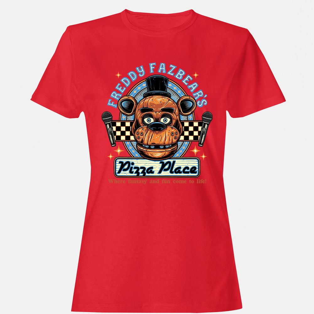 Women's T-Shirt - HUJNT77H - Red - 13