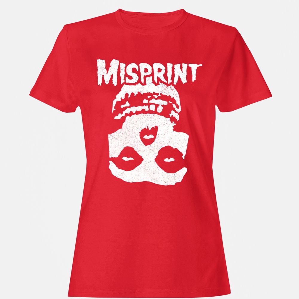 Women's T-Shirt - 3DR2QZ7Y - Red - 13