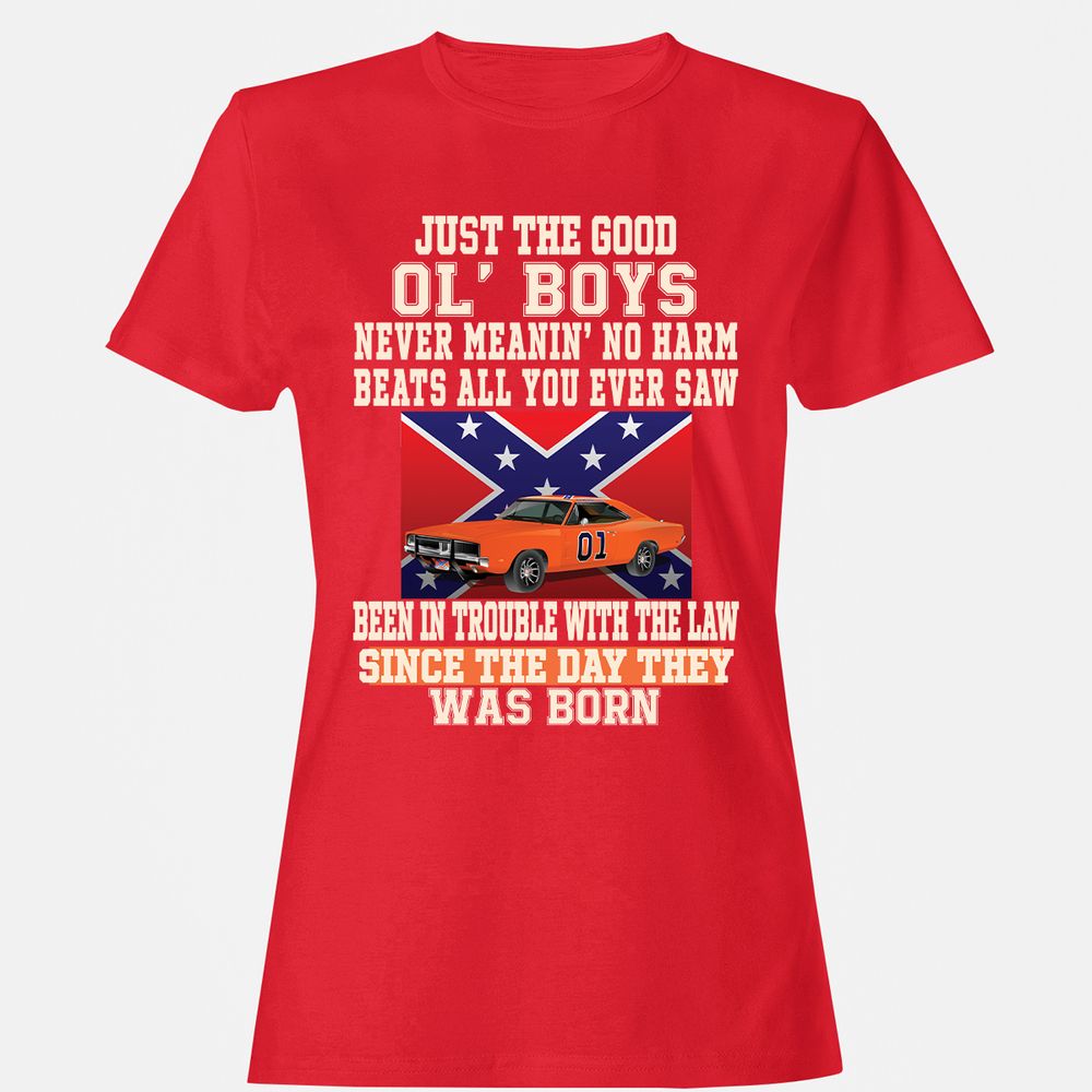 Women's T-Shirt - Z9G89LSP - Red - 13
