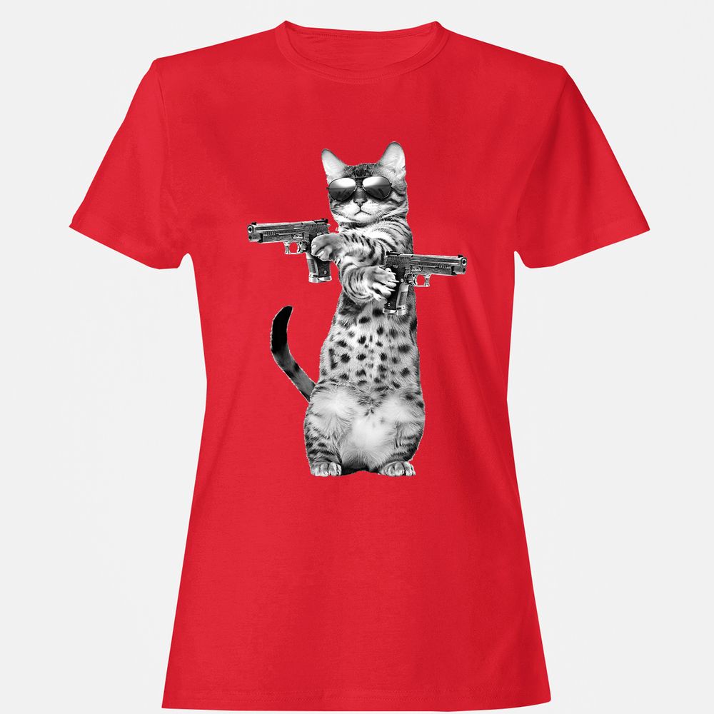 Women's T-Shirt - 62H3HL5J - Red - 13