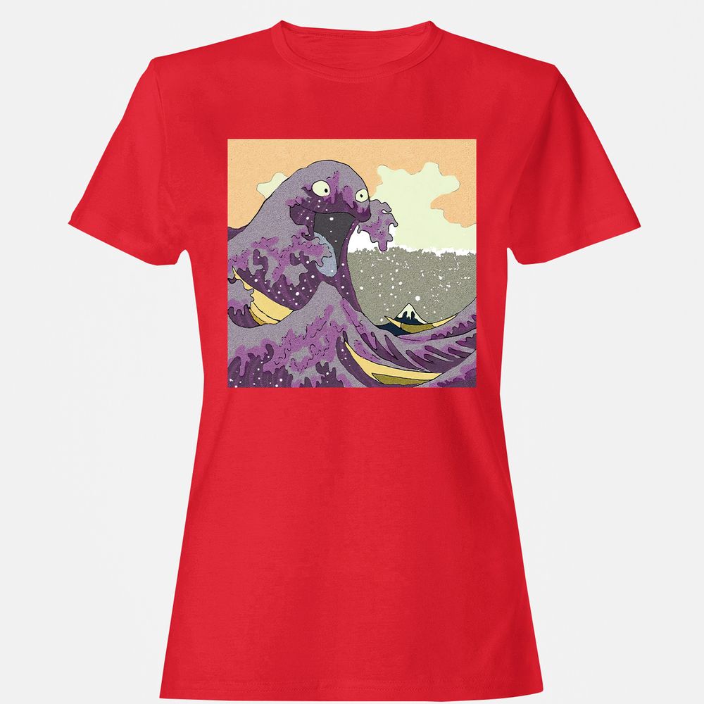 Women's T-Shirt - LTKV7ZKZ - Red - 13