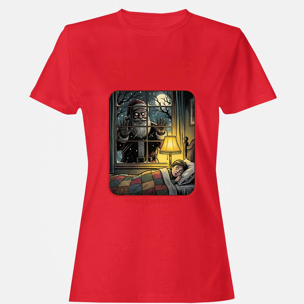 Women's T-Shirt - D2RJNCPE - Red - 13