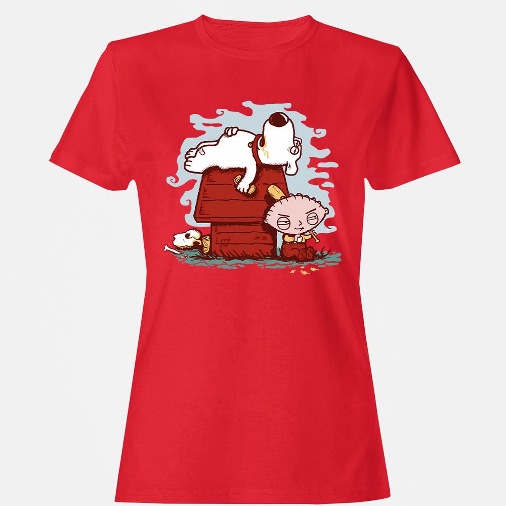 Women's T-Shirt - 8P5A1EDD - Red - 13