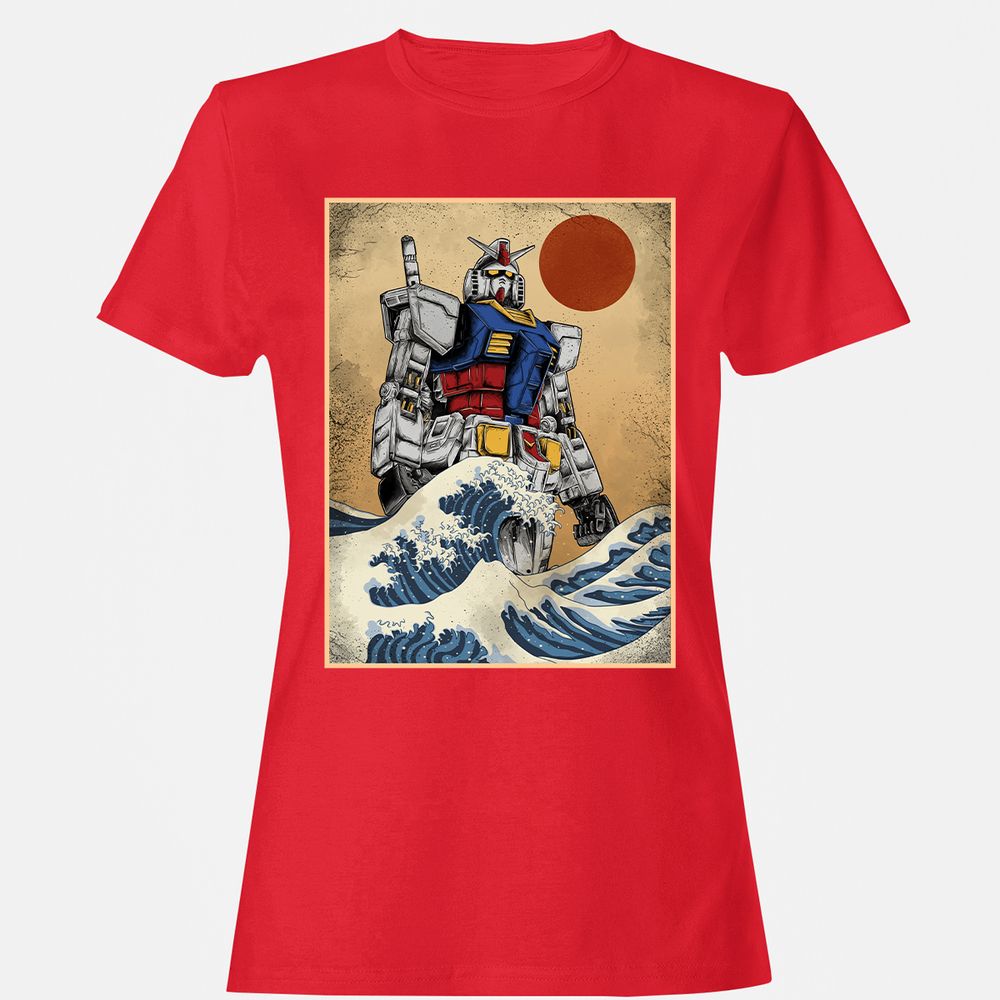 Women's T-Shirt - HNB1PH8B - Red - 13
