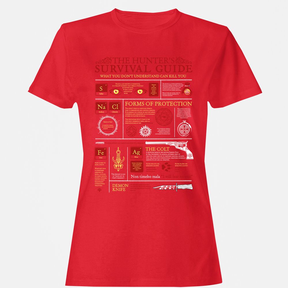 Women's T-Shirt - S821BWB8 - Red - 13