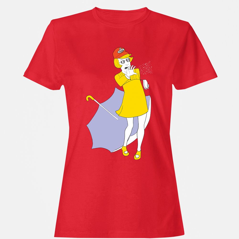 Women's T-Shirt - GZ8YBR3M - Red - 13