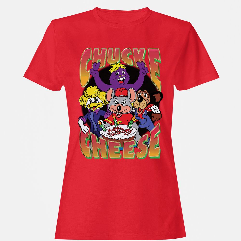 Women's T-Shirt - W4EL8XGZ - Red - 13