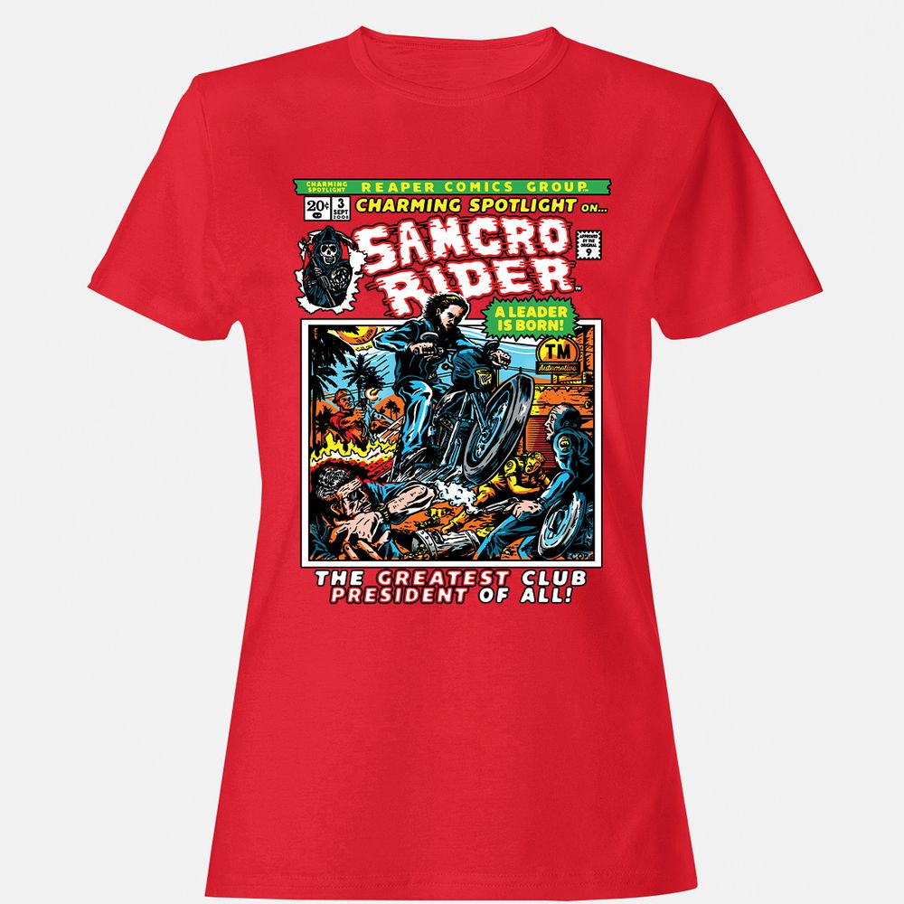 Women's T-Shirt - EL5B7R7E - Red - 13