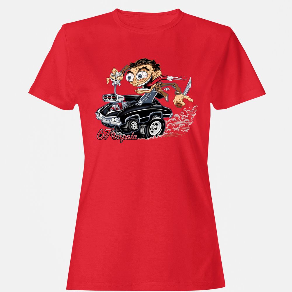 Women's T-Shirt - D6TAHMWH - Red - 13