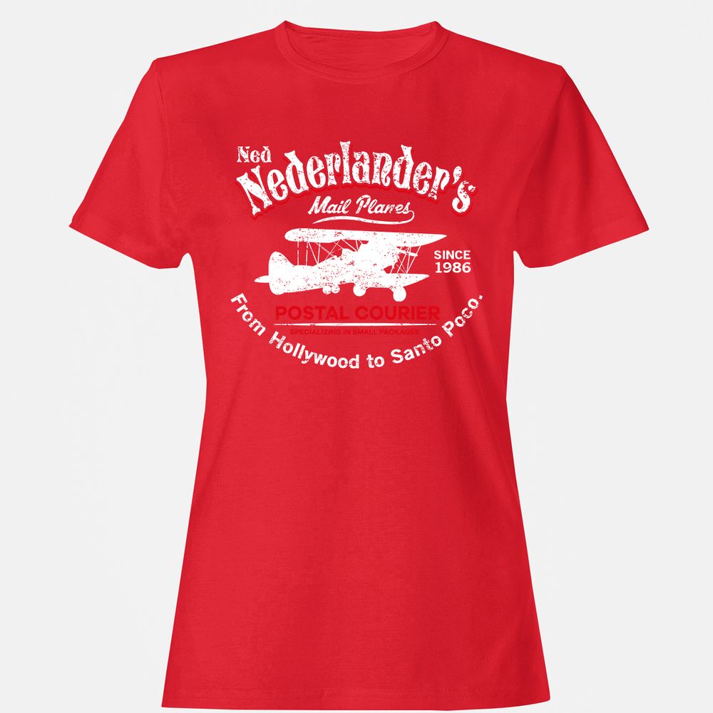 Women's T-Shirt - QL5Z7AMB - Red - 13