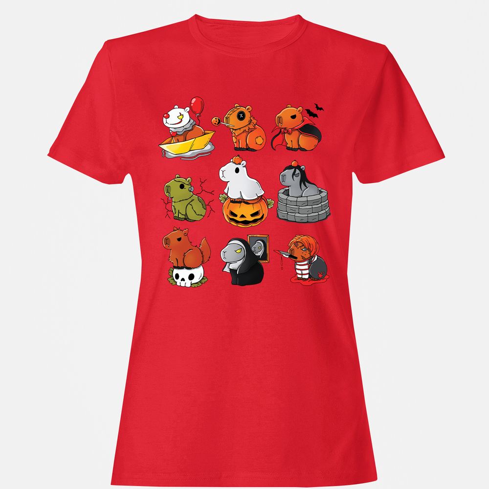 Women's T-Shirt - 7U8JYEF2 - Red - 13