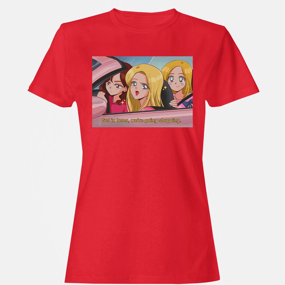 Women's T-Shirt - RAX7KFBJ - Red - 13