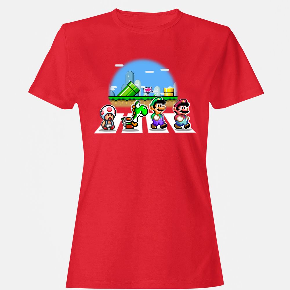 Women's T-Shirt - B6B2ZMZN - Red - 13