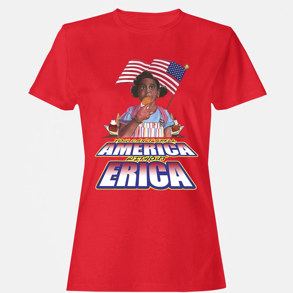 Women's T-Shirt - VK1CMPPQ - Red - 13
