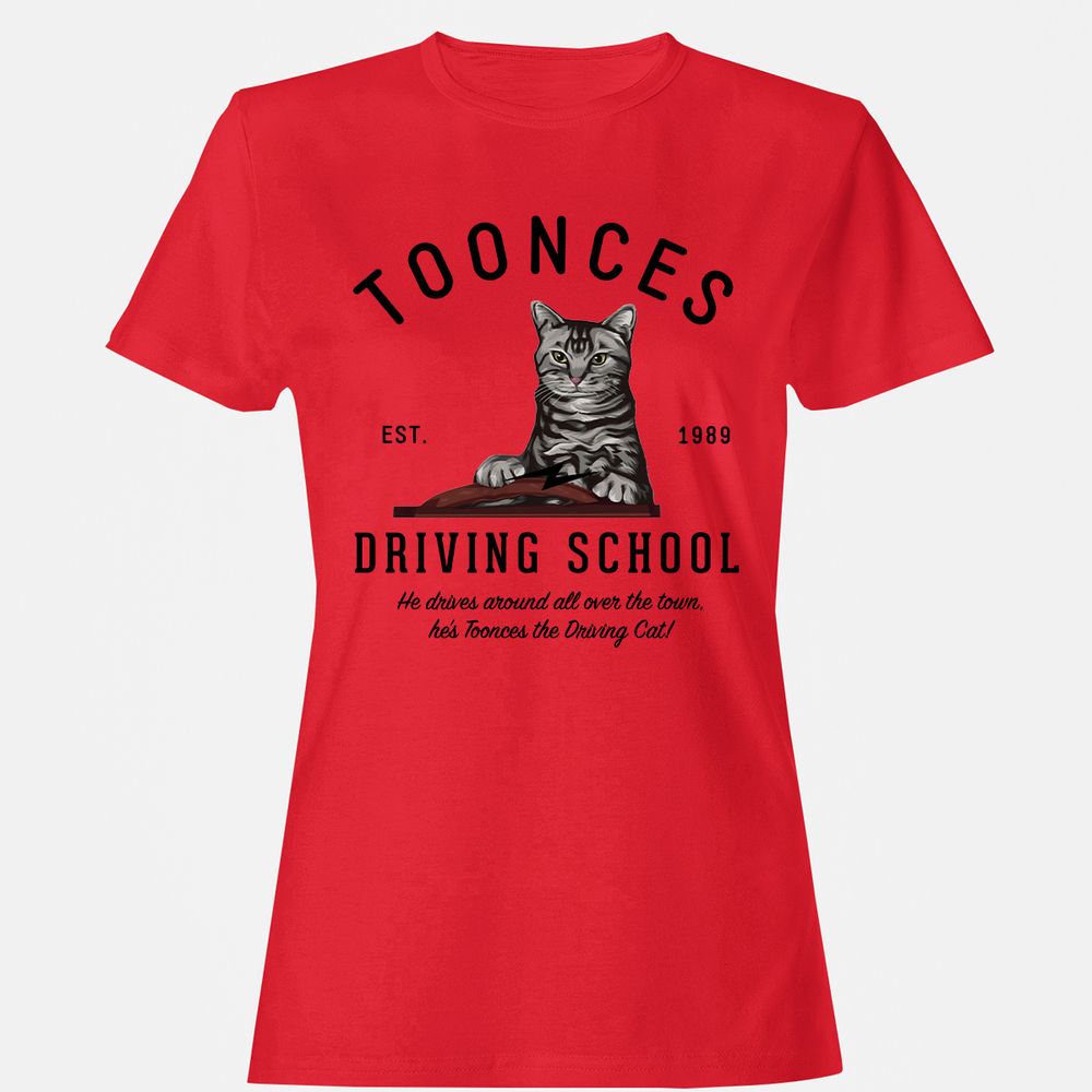 Funny Cat Driving School - Red - 13