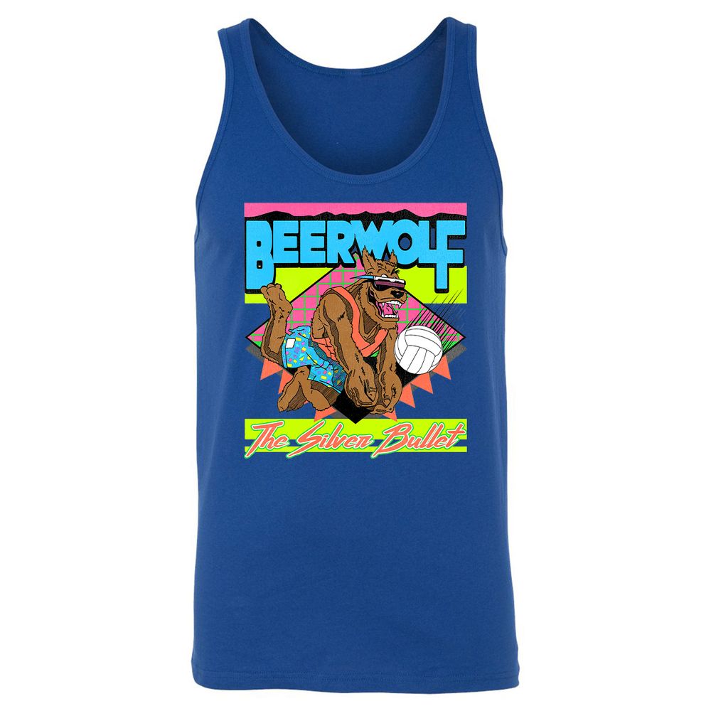 Retro Beach Wolf - True Royal - 13