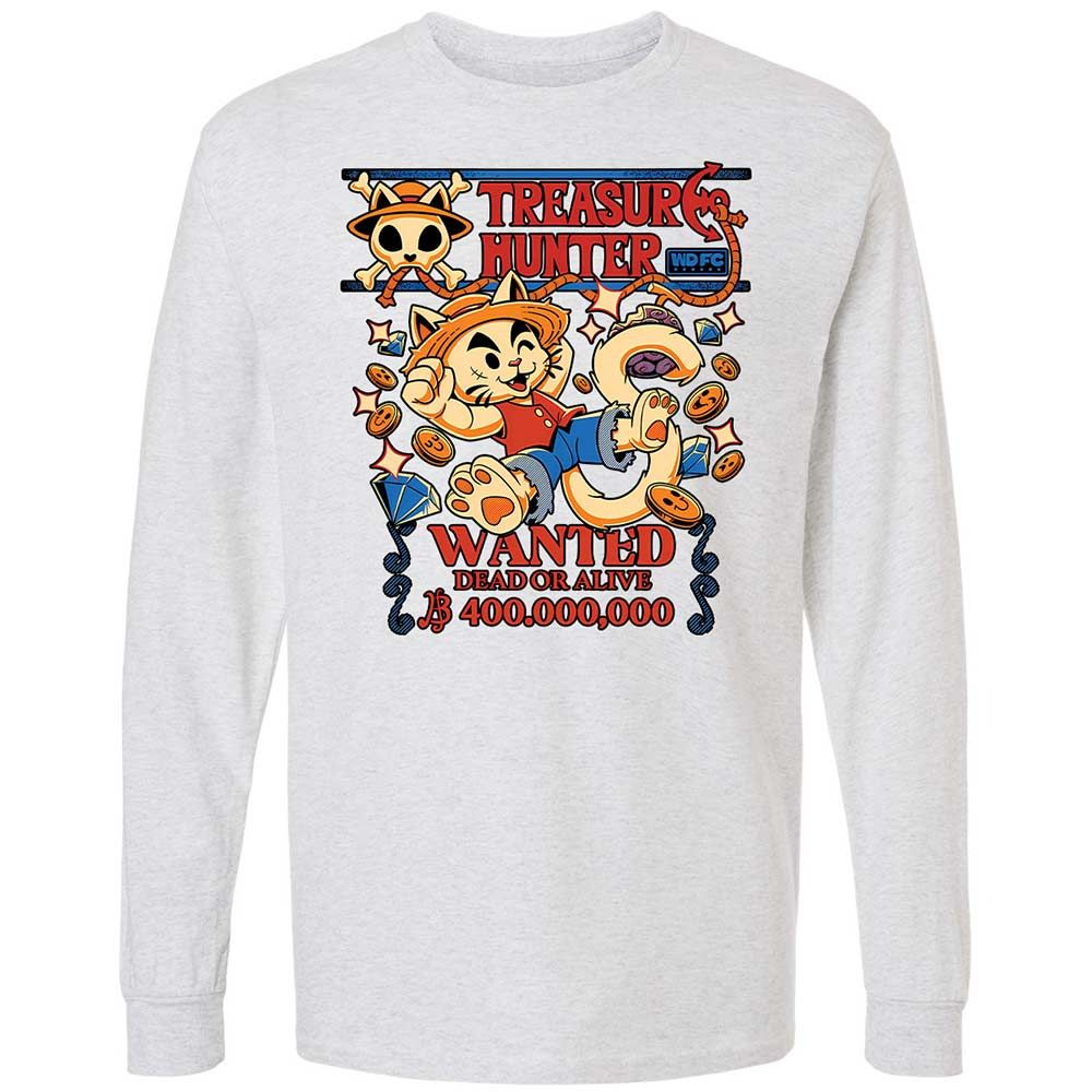 Long Sleeve T-Shirt - YHFTXG6U - Ash - 14