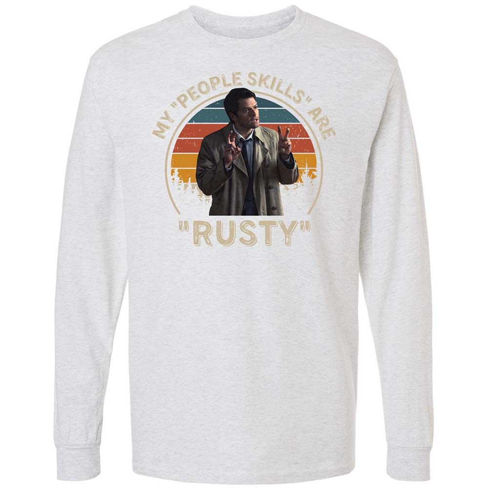 Long Sleeve T-Shirt - SK8UPJGN - Ash - 14