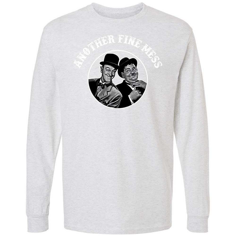 Long Sleeve T-Shirt - B2HC7CUP - Ash - 14