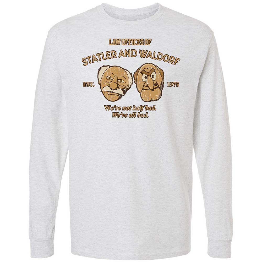 Long Sleeve T-Shirt - B1ZBFFE1 - Ash - 14