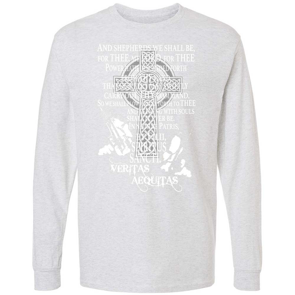 Long Sleeve T-Shirt - DWQAE7JU - Ash - 14