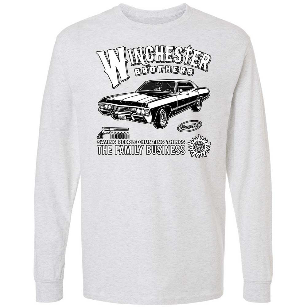 Long Sleeve T-Shirt - MXQFW52J - Ash - 14