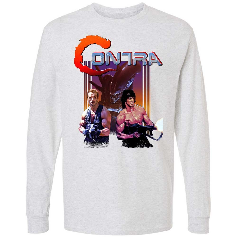 Long Sleeve T-Shirt - F8AHF1XJ - Ash - 14