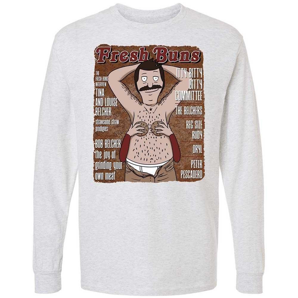 Long Sleeve T-Shirt - E3AEK37S - Ash - 14