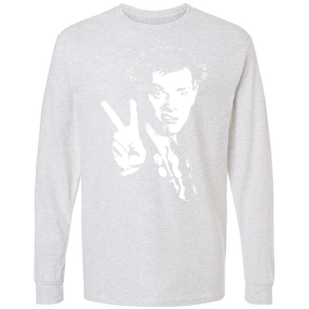 Long Sleeve T-Shirt - Black - Ash - 14