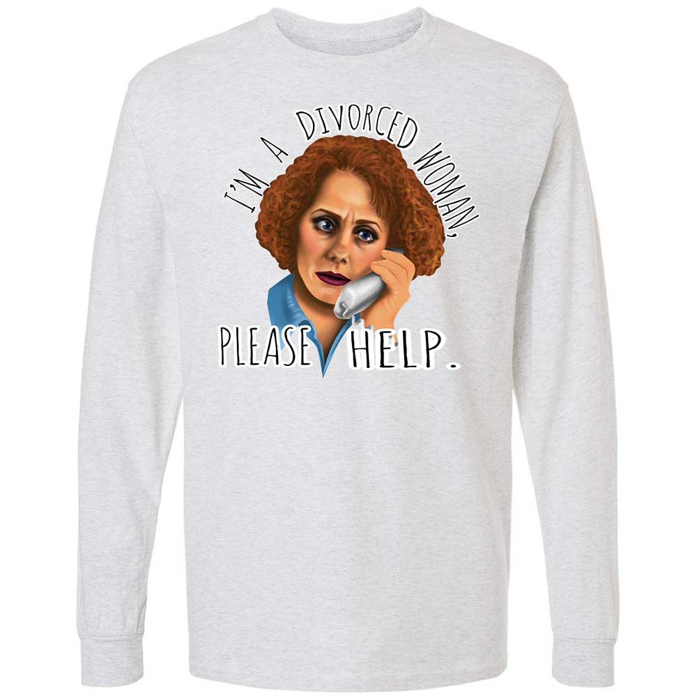 Long Sleeve T-Shirt - EYUHDL6H - Ash - 14