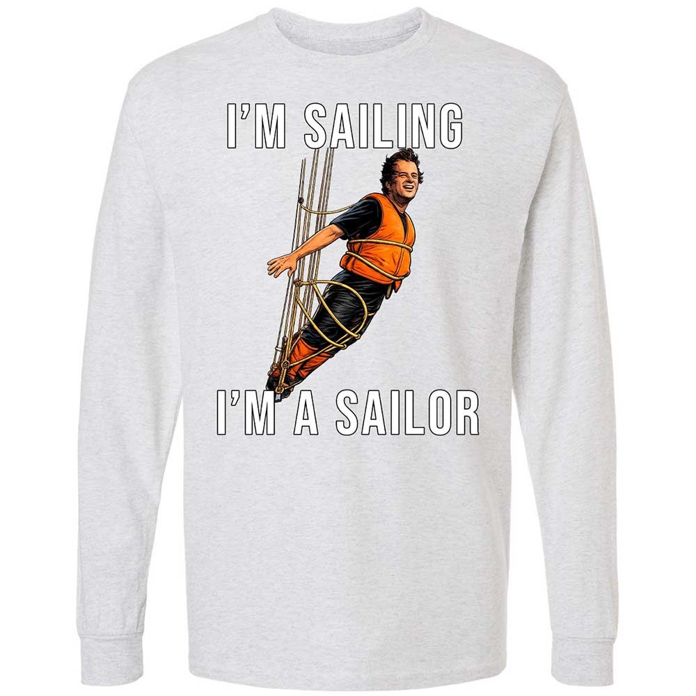 Long Sleeve T-Shirt - BS1R9PVU - Ash - 14
