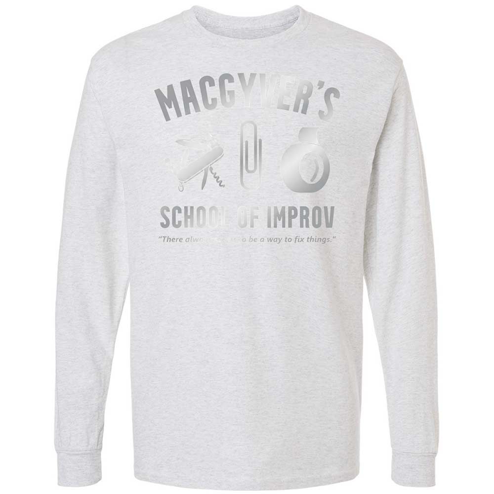 Long Sleeve T-Shirt - J7VD8LR4 - Ash - 14