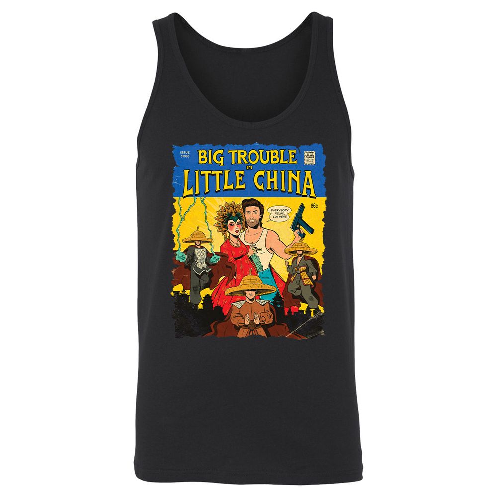 Unisex Jersey Tank - NS8L596E - Black - 14