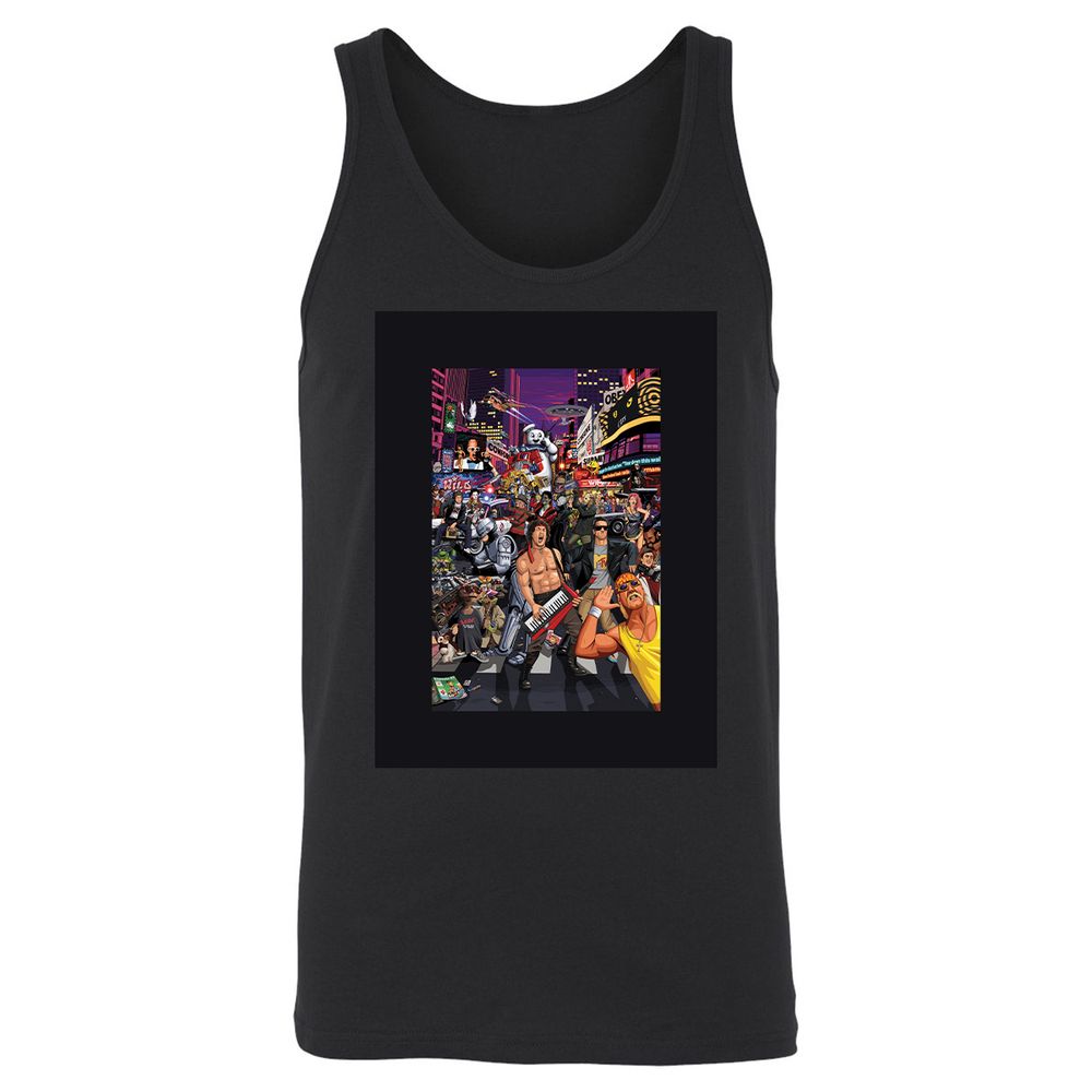 Unisex Jersey Tank - XM81DW77 - Black - 14