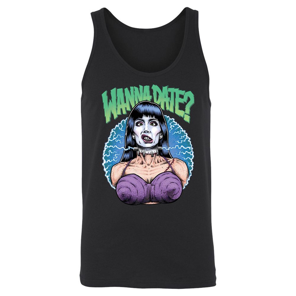 Unisex Jersey Tank - MVR1YYHH - Black - 14