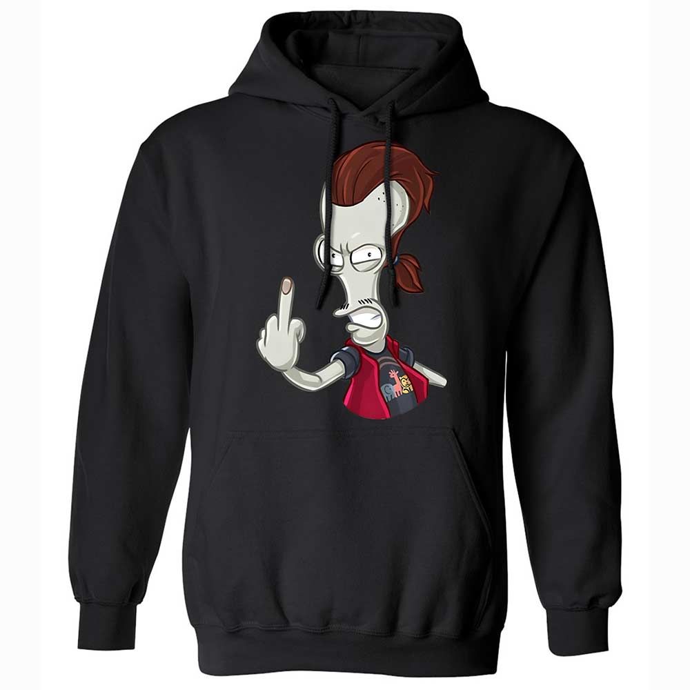 Classic Unisex Hoodie - UF1L7RK8 - Black - 14