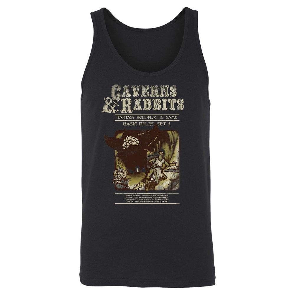 Unisex Jersey Tank - SNZELK49 - Black - 14