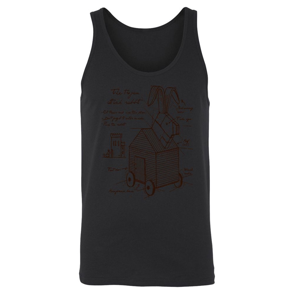 Unisex Jersey Tank - Q7NYSGFQ - Black - 14