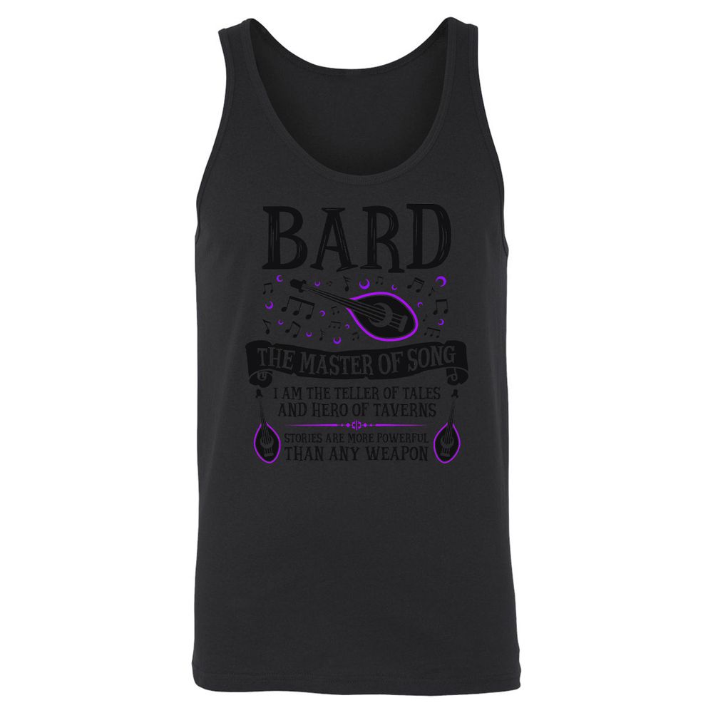 Unisex Jersey Tank - RQD9F87S - Black - 14