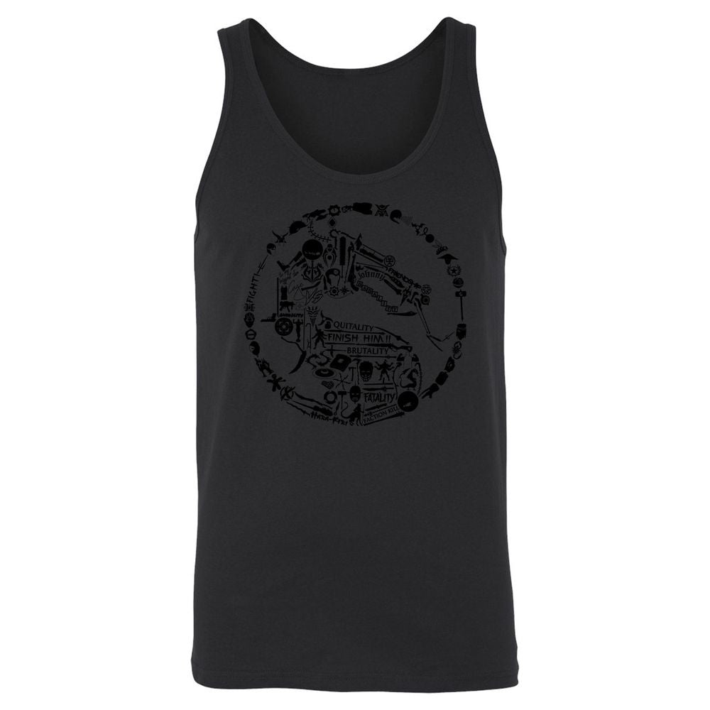 Unisex Jersey Tank - YLDA8E4G - Black - 14