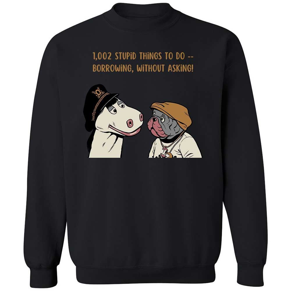 Classic Unisex Sweatshirt - 5D7UQFTZ - Black - 14