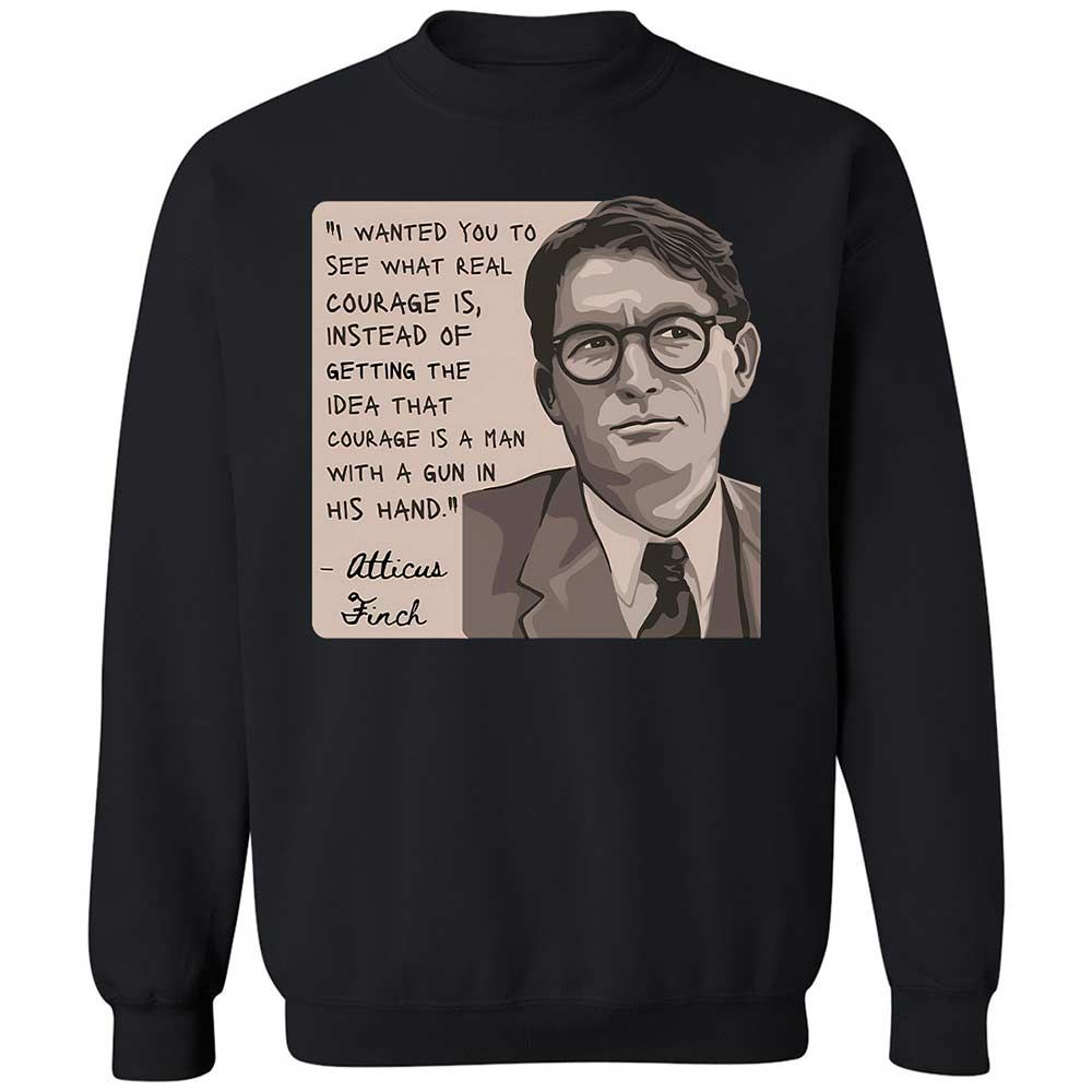 Real Courage Quote - Black - 14