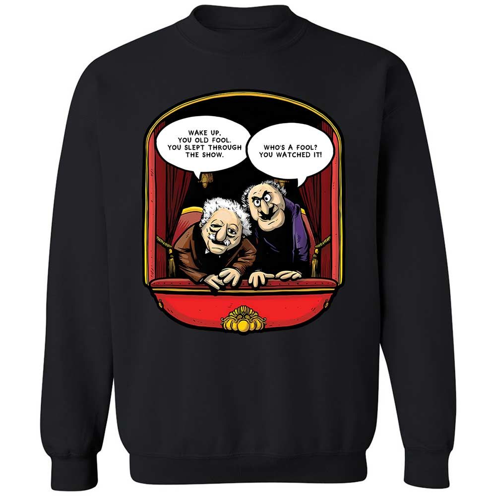 Statler and Waldorf (Wake Up) - Black - 14