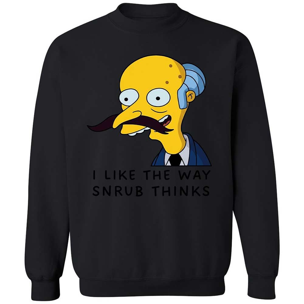 I Like the Way Snrub Thinks - Black - 14