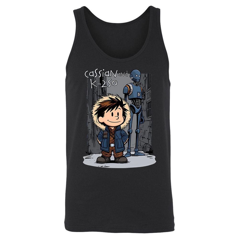 Unisex Jersey Tank - WDAVKV9X - Black - 14