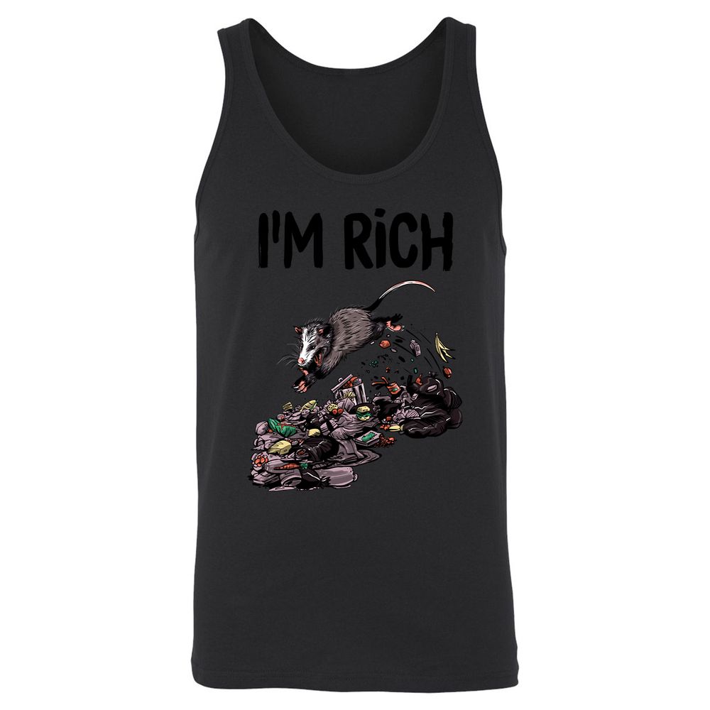 Unisex Jersey Tank - WU2YP8HN - Black - 14